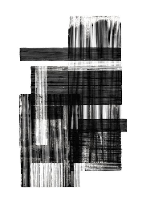 Paper Collective, 타이포그래피 포스터 디자인, Abstract Black And White, Dekor Diy, Black And White Painting, Black And White Abstract, Lino Print, Mark Making, Modern Art Prints