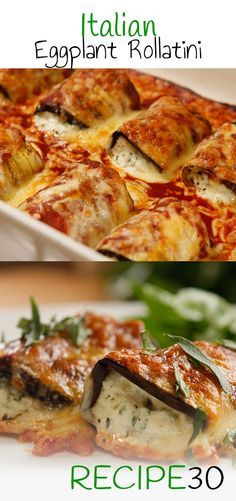 EGGPLANT ROLLATINI Gluten free cannelloni made with eggplant Gf Meals, Eggplant Rollatini, Week Meals, Eggplant Recipes Easy, Main Entrees, Keto Lasagna, Italian Favorites, Eggplant Dishes, Eggplant Parmesan