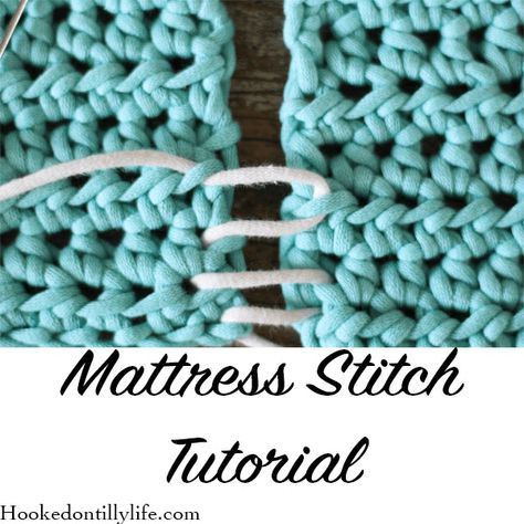 Do you know how to join crocheted pieces with the crochet mattress stitch? Check out our tutorials, written and video, to learn how! Joining Crochet, Sweater Kimono, Mandala Yarn, Color Transition, Mattress Stitch, Craft Crochet, Crochet For Beginners Blanket, Crochet Motif Patterns, Crochet Sweaters