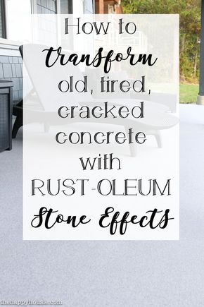 How to Transform an Old, Tired, Cracked Concrete Patio | The Happy Housie #exterior #patioupdate #repairconcrete #partioideas #DIYpatio Concrete Front Porch, Diy Concrete Patio, Cracked Concrete, Paint Concrete Patio, Concrete Patio Makeover, Porch Paint, Cement Patio, Concrete Patios, Painted Patio