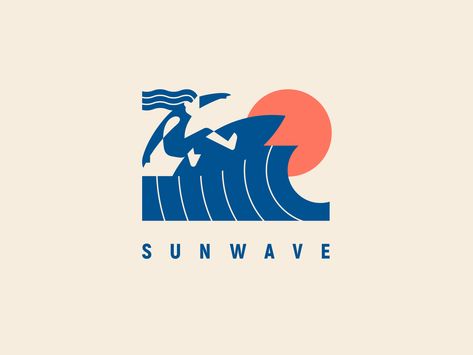 Surfing Logo, Surf Logo, Wave Logo, Water Logo, Waves Logo, Surf Design, Logo Design Ideas, Design Jobs, Graphic Elements