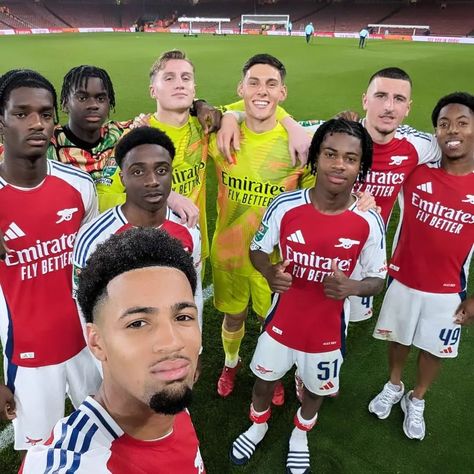 🔴⚪ WHAT a night for Arsenal academy at the Emirates tonight... ⚽️⚽️ Ethan Nwaneri (17 years old) - His first 2 goals for the club ✅ Jack Porter (16 years old) - Became the youngest starter in history ✅ Myles Lewis-Skelly (17 years old) - First start ✅ Josh Nichols (18 years old) - First start ✅ Ismeal Kabia (18 years old) - Debut ✅ Maldini Kacurri (18 years old) - Debut Arsenal 🔥⚽ 👑 #Arsenal #Gunners #TeamSpirit #FootballFamily #Victory #EmiratesStadium 🏟️🔴 Ethan Nwaneri, Arsenal Academy, Old Ones, The Club, Team Spirit, Arsenal, Victorious, Porter, Football