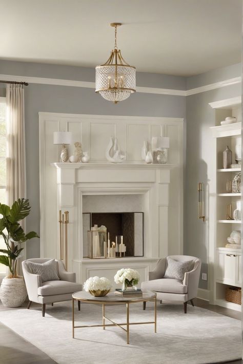 Sherwin Williams, snowbound, sophistication, 2024 Painting Trends, Sherwin Williams Snowbound, 2023 Decor, Light Oak Floors, Coastal Color Palette, House Color Palettes, Sherwin Williams Paint Colors, Timeless Decor, Cozy Cottage