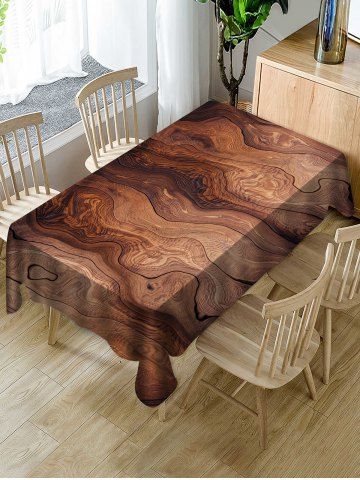 Wood Grain Print Waterproof Tablecloth Cheap Tablecloths, Cheap Table, Waterproof Tablecloth, Banquet Table, Home Party Decor, Christmas Tablecloth, Kitchen Dinning, Square Tablecloth, Christmas Table Cloth