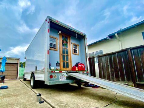 Across the US, there are tiny houses for sale that are more unique than the rest. Some tiny houses s... - Tiny House Listings Converted Bus For Sale, Benicia California, Truck House, Converted Bus, Tiny House Swoon, Tiny Home On Wheels, Led Beds, Buses For Sale, Box Truck