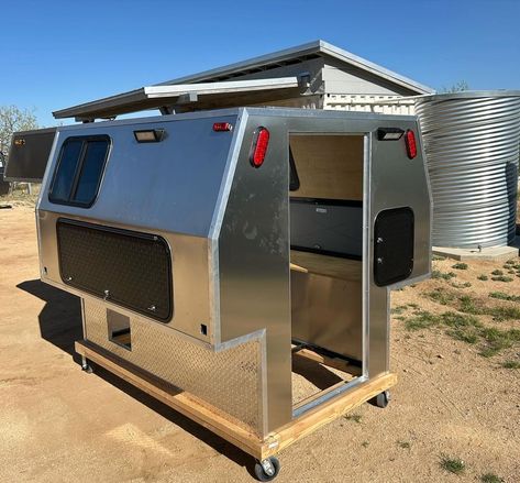 She’s got legs😎 Part 2 of the DIY Truck Camper video series is “DIY camper hacks”! I used standard harbor freight trailer jacks and… | Instagram Harbor Freight Trailer, Diy Truck Camper, Small Truck Camper, Truck Bed Trailer, Best Truck Camper, Camper Jacks, Truck Camper Shells, Jeep Trailer, Diy Camper Trailer