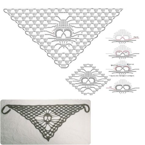 Lace Bandana Crochet, Lace Bandana Crochet Pattern, Crochet Bandana Pattern Free Diagram, Crochet Skull Bandana Pattern Free, Crochet Skull Bandana, Crochet Motif Patterns Diagram, Crochet Lace Bandana, Bandana Crochet, Crochet Skull Patterns