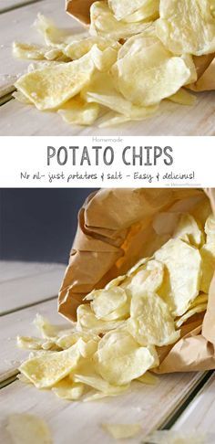 These Homemade Potato Chips are so easy to make. Just potatoes, salt & your microwave is all you need. No oil, better for you, simple & so delicious too. on kleinworthco.com #BeholdPotatoes AD @potatogoodness Homemade Potato Chips Recipe, Homemade Potato Chips, Indulgent Recipes, Potato Chip Recipes, How To Make Potatoes, Homemade Chips, Amazing Recipes, Snack Ideas, So Delicious