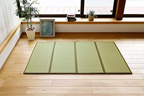 MIINA Japanese Traditional Tatami Mattress, Igusa (Rush Grass) Tatami Mat, Floor Mattress, Japanese Floor Mattress,Japanese Futon, 55"x 79" (Full, Green) Japanese Living Room Design, Japanese Tiny House, Tatami Futon, Colorful Minimalism, Sanctuary Design, Traditional Living Room Furniture, Landscaping Architecture, Japanese Living Room, Japanese Floor Mattress