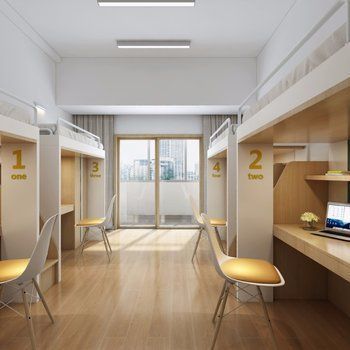 Dormitory Room For 4, Dormitory Room Design, Dormitory Design, Dorm Layout, Korean Bedroom, Student Hostel, Guys Room Aesthetic, Dorm Room Layouts, Hostels Design