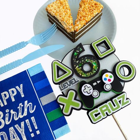 Gaming Cake Topper, Video Game Cake Topper, Gamer Cake Topper, Gaming Cake, Video Game Cake, Gamer Cake, Gamer Birthday Party, Gamer Controller, Video Game Cakes