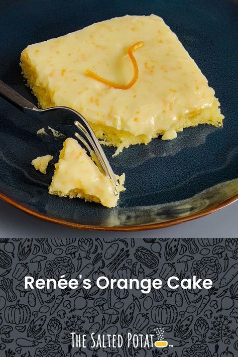 My original Orange Cake recipe is my most requested for a very good reason. It’s easy, it’s scrumptious, and because it’s made in a sheet pan it will feed a crowd. A whole orange and half a lemon are blended with buttermilk in the batter. And more orange is in the icing. It’s spectacular. Orange Sheet Cake, Buttermilk Sheet Cake, Orange Buttermilk Cake, Whole Orange Cake, Orange Cakes, Orange Cake Easy, Orange Cake Recipe, Sheet Cake Recipes, Warm Cake