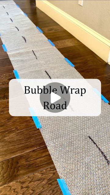 Jordan | Occupational Therapist | Baby & Toddler Play on Instagram: "Next time you get bubble wrap in a package… SAVE it!!!   Bubble wrap runway/road  is magical. Trust me on this one. It’s simple, inexpensive ( if not free!), and it promotes development. Kids love this.   Bubble wrap provides a unique kind of auditory, tactile, and proprioceptive input.   Let your child use their fingers to pop it- great for hand strengthening and fine motor skills!   Encourage them to jump, stomp or do silly animal walks (bear crawl, crab walk) down the bubble wrap- this provides proprioceptive feedback and promotes gross motor skills!   Use all the fun toy cars or even toy animals to walk or race down the road. The possibilities are endless.   Save this for later and send to a friend! ❤️ @teachersloveha Bubble Wrap Games, Bubble Wrap Activities, Animal Walks, Proprioceptive Input, Hand Strengthening, Toddler Lessons, Bear Crawl, Lesson Plans For Toddlers, Send To A Friend