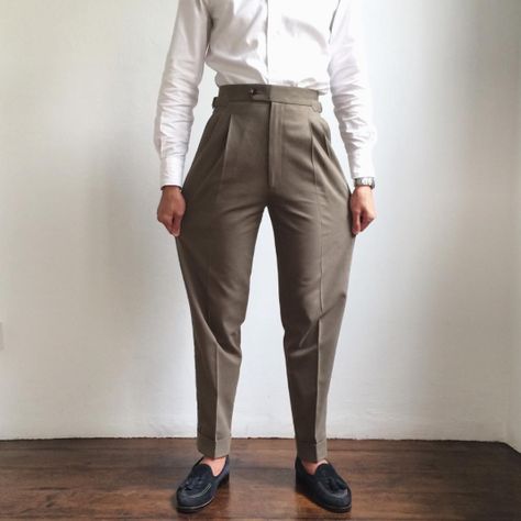 Fav Pants, Gurkha Pants, Khaki Pants Outfit, High Rise Trousers, Professional Man, Charcoal Suit, Men's Adidas (men), Pants Outfit Men, Handmade Shirts