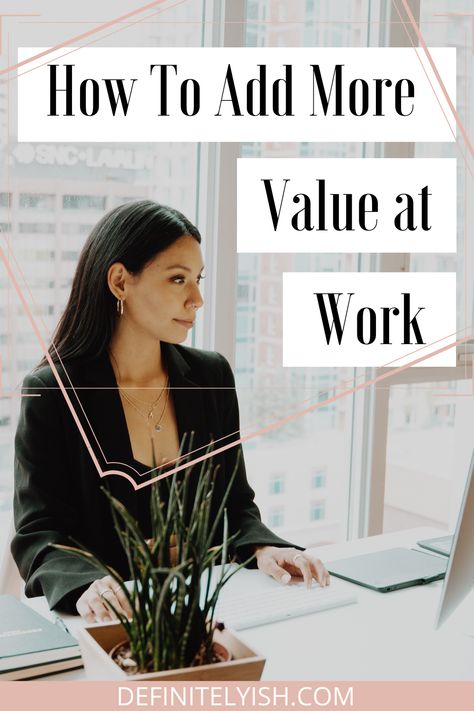 There are many reasons why you want to add more value at your job, but how exactly do you do that? These tips on adding value at work will make you a better employee, open up more opportunity, and make your job more enjoyable! Check it out! Creative Copywriting, Linkedin Background, Small Business Advice, Good Employee, Great Place To Work, Art Therapy Activities, Dream Career, Start Saving Money, Work Culture