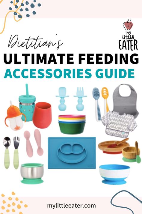 I know just how daunting it can be in the baby section, specifically the aisle with all the cups, utensils, plates, bibs, etc. So. Many. Options. As a pediatric dietitian, I’ve tried a lot of products for feeding babies and toddlers - so I took the guesswork out of shopping, and provided you with my faves and why I like them. Click through for my recommendations so you can easily find what you need! #bestbabyproducts #babybowls Baby Feeding Utensils Bowls, Baby Feeding Essentials, Nontoxic Baby Products, Weaning Foods, Baby Led Feeding, Baby Utensils, Infant Feeding, Toddler Plates, Baby Dishes