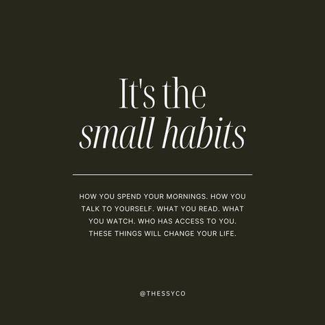 Habits Quotes, Habits To Change Your Life, Habits To Change, Change Your Life Quotes, Small Habits, Habit Quotes, Change Your Life, Talking To You, You Changed