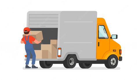 Warehouse Logistics, House Shifting, Professional Movers, Logistics Transportation, Isometric Illustration, Isometric Design, Moving And Storage, Packers And Movers, Moving Services