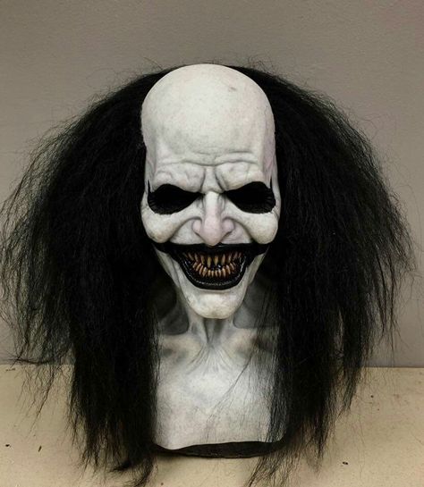 Scary Clown Makeup Male, Scary Clown Makeup Creepy, Halloween Mask Ideas, Creepy Clown Pictures, Scary Halloween Mask, Haunted House Makeup, Evil Clown Mask, Scary Clown Costume, Scary Clown Mask