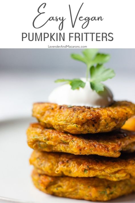 These incredibly delicious vegan Pumpkin fritters are healthy and they make a wonderful lunch or dinner. Ready in under 30 minutes. Your family will love it. Vegan Nut Roast, Vegan Entree Recipes, Nut Roast, Pumpkin Fritters, Healthy Vegan Dinner Recipes, Vegan Lunch Ideas, Healthy Vegan Dinner, Vegan Entree, Vegetable Side Dishes Recipes