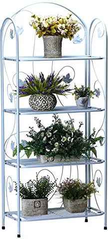 Outdoor Bakers Rack, Outdoor Plant Stand, Flower Pot Stand, Indoor Outdoor Patio, Shelf Modern, Garden Shelves, Plant Stands Outdoor, Modern Plant Stand, Bakers Rack