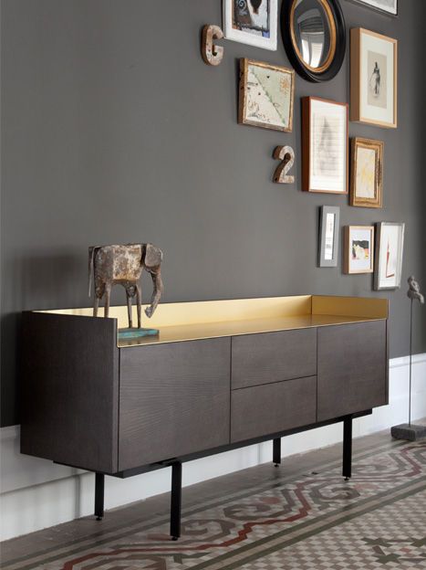 Contemporary sideboard / in wood -  Stockholm by Mario Ruiz Minimalist Contemporary Living Room, Sideboard Modern, Low Sideboard, Credenza Design, Contemporary Living Room Design, Minimalist Dining Room, Buffet Design, Muebles Living, Wooden Sideboard