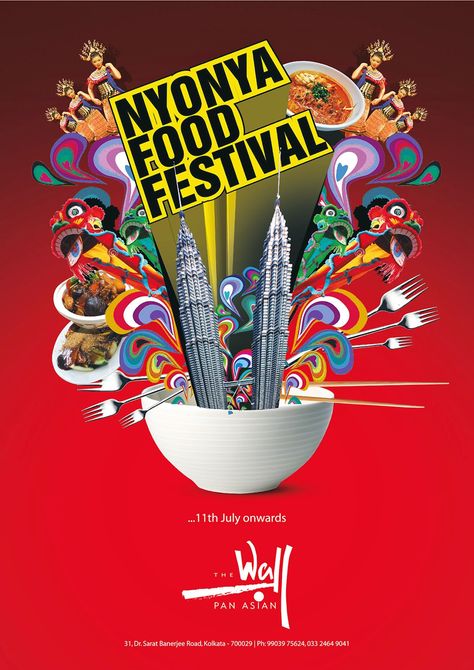 Malayasian Food Festival Food Festival Creative Ads, Street Food Festival Poster, Food Festival Logo, Food Festival Design, Food Festivals Event, Thai Poster, Dangler Design, Meat Festival, Food Festival Poster