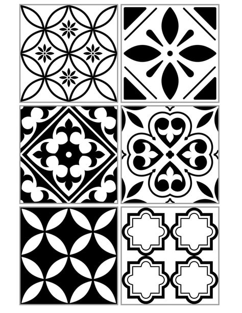 Geomatrical Pattren, Easy Tile, Islamic Tiles, Stencil Stickers, Decoupage Printables, Motif Art Deco, Motif Batik, Clay Wall Art, Soyut Sanat Tabloları