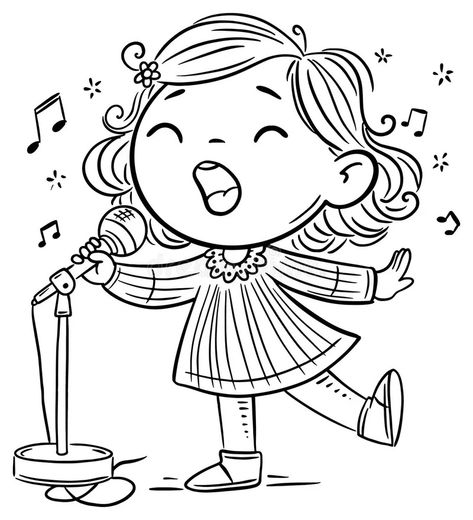 coloring kid singing clipart black and white - Google Search Singing Clipart, Litle Boy, Singing Drawing, Black And White Google, Book Clip Art, Kids Singing, Black And White Cartoon, Clipart Black And White, Drawing For Kids