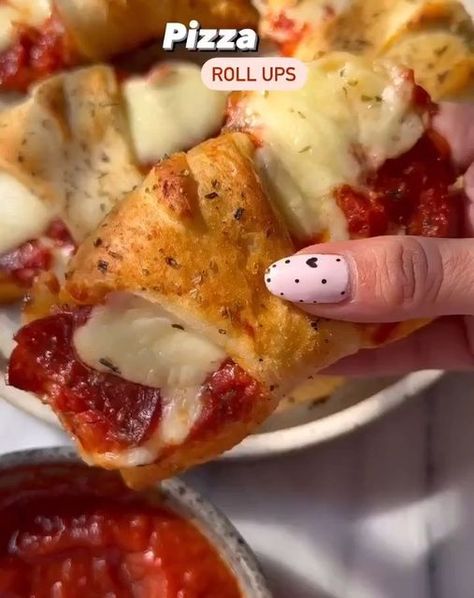 Foodie on Instagram: "1,2 or 3? Which recipe by @melissas_healthykitchen would you love to try? 1️⃣ Pizza roll-upsa roll ups 2️⃣ Baked Cheese Pepperoni Bites 🍕 3️⃣ Spider web pretzels🕷️🕸️ Recipes in the comments ⬇️ 🎥 by @melissas_healthykitchen • • • • • #foodblog #foodblogger #foodie #food #foodporn #foodphotography #foodstagram #instafood #foodlover #foodpics #yummy #loodgasm #delicious #foodiesofla #lafoodie #foodiesofinstagram #homemade #healthyfood #instagood #foodgram #tasty #foodl Pepperoni Bites, Pizza Roll, Instagram Recipes, Tailgating Recipes, String Cheese, Baked Cheese, Tasty Recipes Videos, Quick Recipes Snacks, Herb Seasoning