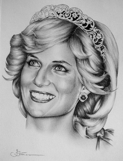 Princess 'Diana' (original-pencil) Dunway Enterprises - http://www.learn-to-draw.org/caricatures_clb.html?hop=dunway Prințesa Diana, Putri Diana, Portrait Au Crayon, Graffiti Pictures, Desen Realist, Pencil Drawing Tutorials, Princess Diana Family, Princess Drawings, Celebrity Drawings