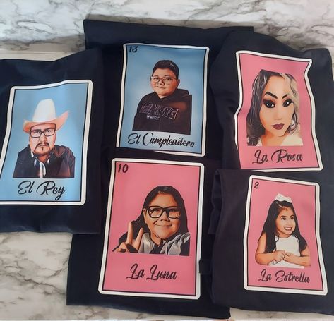 Custom Loteria Card T-shirt - Etsy Custom Loteria, Loteria Shirts, Mommy Clothes, Loteria Cards, 3 Number, Cute Spanish Quotes, Mommy Outfits, Card Background, Diy Wall Art