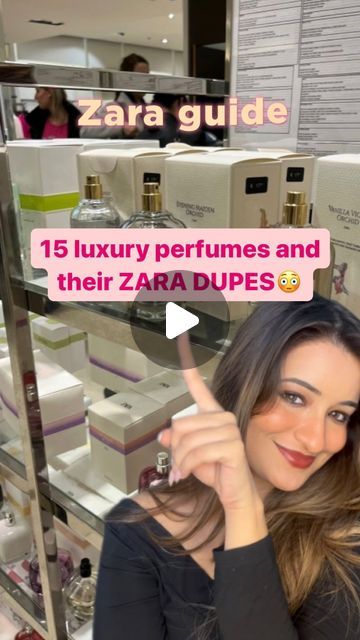 Nina Jain | Makeup and Fashion on Instagram: "Comment “Details” to get all the links to zara perfumes!  15 LUXURY FRAGRANCES that ZARA has duped!!  All of these fragrances were present in most zara stores. The prices here are listed for 90ml of luxuxy perfume/zara perfume!🥹🥹 Which one is your favourite?" Zara Tokyo Perfume, Zara Violet Blossom Perfume, Zara Frosted Cream Perfume, Zara Perfume Amber Fusion, Fashionably London Zara Perfume, Zara Deep Garden Perfume, Zara Parfum For Women, Zara Tuberose Perfume, Zara Duplicate Perfume