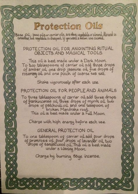 Protection Oil Recipe, Protection Oils, Weather Witch, Magick Oil, Protection Oil, Moon Meaning, Shadow Illustration, Charmed Book Of Shadows, Magickal Herbs