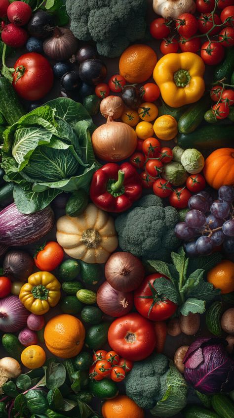 Variety Of Vegetables, Fruit And Veggies Aesthetic, Fresh Vegetables Aesthetic, Fruits And Vegetables Aesthetic, Pretty Vegetables, Farm Moodboard, Vegetable Aesthetic, Veggies Aesthetic, Pictures Of Vegetables