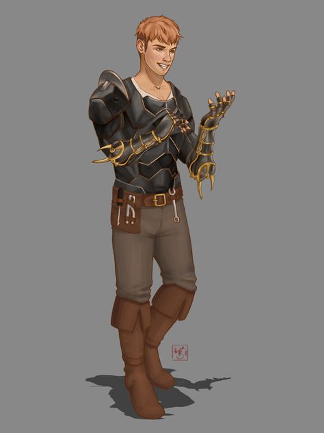 ArtStation - Human Artificer - Armorer Artificer Armorer, Armorer Artificer, Cursed Child, Character Inspiration, Sci Fi, Zelda, Zelda Characters, Human, Fictional Characters