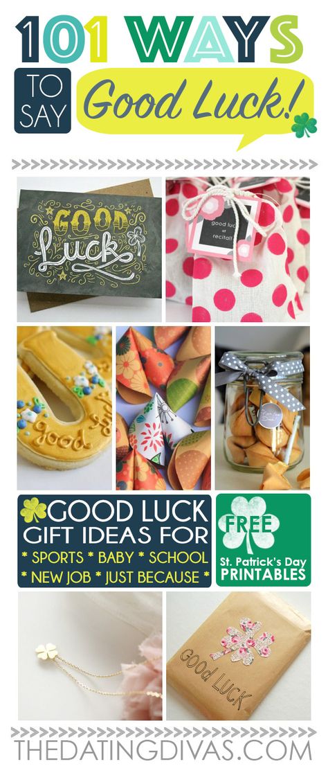 Awesome ideas for wishing someone good luck! www.TheDatingDivas.com Good Luck Party Ideas, Ways To Say Good Luck, Good Luck Gift Ideas, Cute Good Luck, Chalkboard Cards, Free Gift Idea, Team Ideas, Spirit Gifts, The Dating Divas