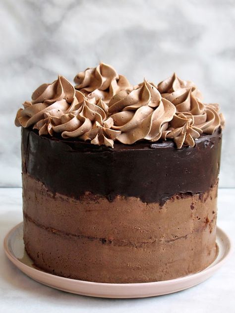 Butternut Bakery Chocolate Mousse Cake, Peanut Butter Mousse Filling, Peanut Butter Mousse Cake, Chocolate Cake Peanut Butter, Chocolate Peanut Butter Mousse, Beautiful Chocolate Cake, Brownie Cake Recipe, Creative Diary, Peanut Butter Mousse