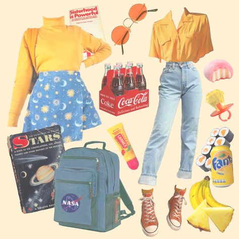 Gamercore Aesthetic Outfits, Summer Pallete Colors Outfits, Soft 80s Outfit, 80s Aesthetic Outfits Girly, Primary Color Aesthetic, Retrocore Aesthetic Outfits, Summercore Outfits, Color Aesthetic Outfits, Retro Clothes 80s