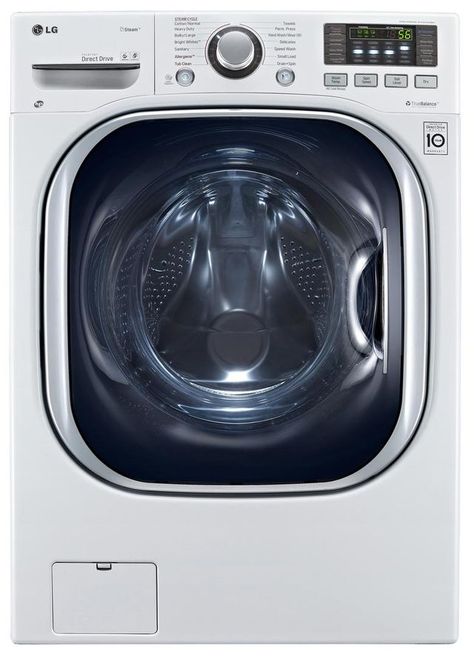 LG 4.2 Cu. Ft. White Front Load Electric Washer Dryer Combos-WM3997HWA Rv Washer Dryer, Washer And Dryer Combo, Ventless Dryer, Lg Washer And Dryer, Laundry Room Storage Shelves, Small Laundry Room Organization, Lg Washer, Room Storage Diy, Washer Dryer Combo