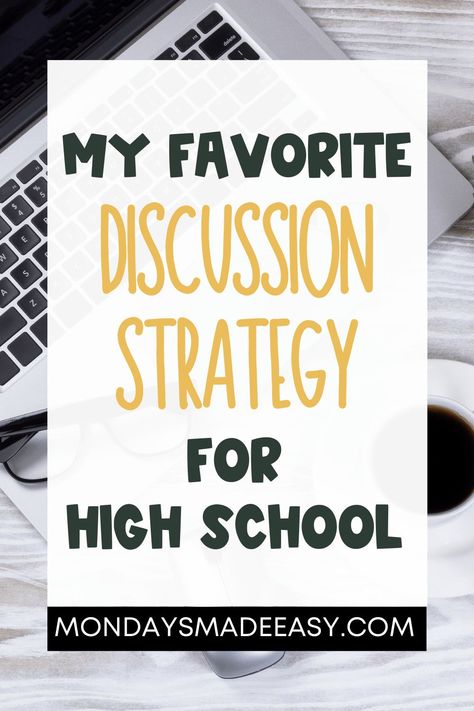 Socratic Seminar High School, High School Ela Classroom Setup, Innovative Classroom, High School Ela Classroom, Discussion Strategies, Education Leadership, High School English Classroom, High School Language Arts, Socratic Seminar