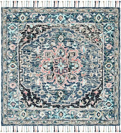 eulB / kniP ,erauqS ;93#&7 x ;93#&7 ,guR aerA looW lessaT dediarB ohoB edamdnaH U421NPA noitcelloC nepsA heivafa S Casual Home Decor, Pink And Blue Rug, Persian Rug Designs, Rustic Chic Decor, Square Area Rugs, Cotton Area Rug, Hand Tufted Rugs, Pink Rug, Tufted Rug