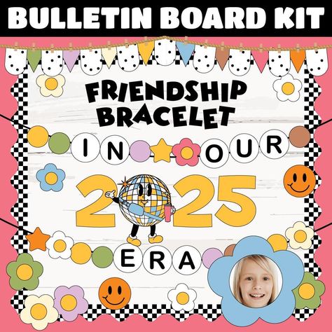 Friendship Bracelet Bulletin Board Kit | In Our 2025 Era | The New Year Classroom Decor | INSTANT DOWNLOAD | Digital Download New Year Classroom, New Year Bulletin Board, Future Teacher, Friendship Bracelet, Bulletin Boards, Bulletin Board, Classroom Decor, Friendship Bracelets, Instant Download