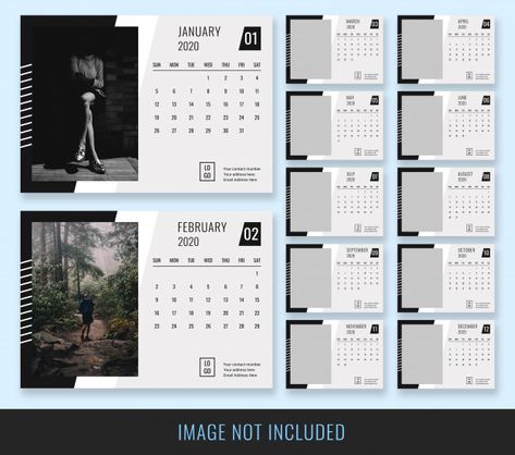 Table Calendar Design Ideas, Modern Desk Calendar, Free Desk, Desk Calendar Design, Desk Calendar Template, Graphic Design Magazine, White Template, Calendar Design Template, Table Calendar