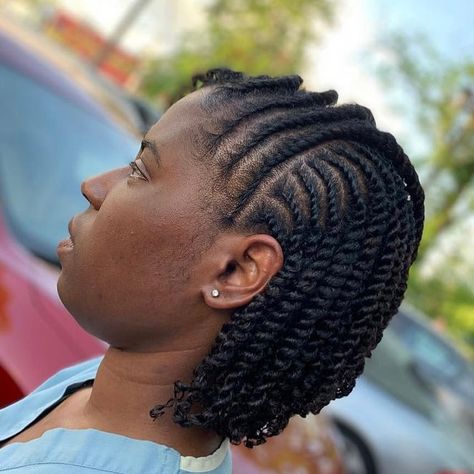 The Combo by Glo Flat Twist Two Strand Twist Hairstyles, Cornrow Styles For Girls, Teens Hairstyles, Two Strand Twist Hairstyles, Latest Braided Hairstyles, Forties Fashion, Flat Twist Hairstyles, Twist Updo, Asymmetrical Bob Haircuts