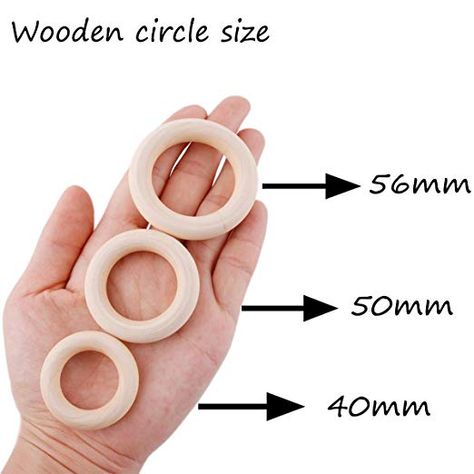 Wooden Rings Diy, Diy Teethers, Newborn Ideas, Baby Teether Toys, Rings Diy, Wooden Teether, Business Baby, Nursing Necklace, Diy Baby Gifts