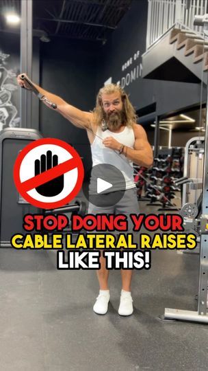 ⚠️Stop doing your cable lateral raises like this!
.
💥 Rather then setting the pulley at the very bottom and swinging the weight, set the pulley up higher and read below and watch as to why!
.
💥When we use the cables we have the ability to really change up the resistance profile depending on our position and where we set up the pulley. If you have the availability to use cables, I highly recommend you do, and if you can set it up with a bench for greater stability, even better! 
.
⚠️When it comes to the lateral raise and the set up I have here, the resistance is pretty much greatest when the shoulders are lengthened. Which is what we want, and it progressively gets easier as the rep continues, which is what we want to match. So depending on whether we want to challenge more of the lengthe Cable Machine, Set It Up, Lateral Raises, Lifestyle Coaching, Weight Set, Wrist Support, The Resistance, Muscle Growth, Pretty Much