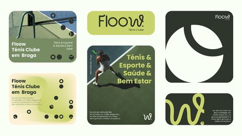 Floow Tennis Club’s Branding and Visual Identity Redesign Tennis Club Branding, Tennis Branding, Club Branding, Tennis Equipment, Kinetic Energy, Pickle Ball, Tennis Club, Tennis Clubs, Eyes On The Prize