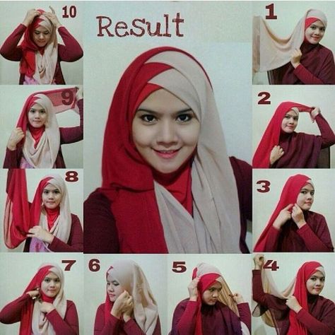 Easy Winter Hijab Styles With Turorials – The Lady of the House Hijab Styles For Party, Easy Hijab Style, Hijabi Mode, Hijab Stile, How To Wear Hijab, Tutorial Hijab Pashmina, Hijab Simple, Modele Hijab, Estilo Hijab