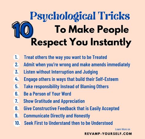 Follow these tips People will respect you How To Respectfully Disagree, How To Be A More Fun Person, How To Be Respectful To Your Parents, How To Respect Myself, How To Make Others Respect You, How To Gain Respect From People, What Does Respect Look Like, How To Earn Respect, How To Respect Others